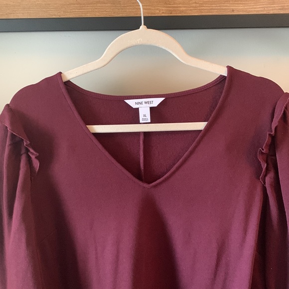 Womens Nine West tunic/dress in Maroon size XL - Picture 2 of 3